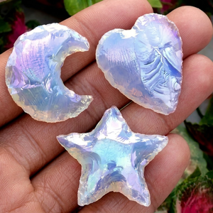 Elegant Opalite 3 Piece Jewelry Set | Crystal Necklace Earrings <b>Ring</b> | Healing Stone Jewelry | Gift for Her Women Fashion Style - Product Image 1