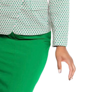 Blazer Cruzado Transpirable de Tela Sólida Rosa y Verde para Mujer, Chaqueta Formal Elegante y Estilizada para Negocios y Eventos de Gala - Product Image 3