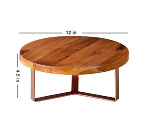 Plato de madera hecho a mano para servir pasteles, herramienta de soporte para pasteles artesanal - Product Image 1