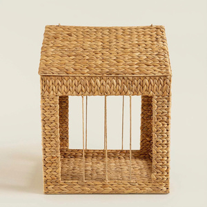 Panier de rangement pour enfants en jacinthe d'eau tressée à la main, design ouvert, pour maison de poupée en osier, décoration de chambre d'enfant et d'intérieur - Product Image 3