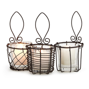 Portavelas Redondo de Hierro y Vidrio, Nuevo Diseño, para Decoración de Hogar, Jardín, Navidad y Bodas - Product Image 2