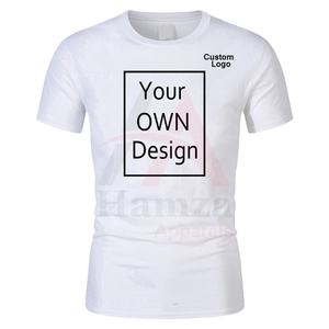Wholesale <b>White</b> 100% Cotton Neck <b>Short</b> <b>Sleeve</b> Eco-Friendly Breathable Quick Dry T-<b>Shirt</b> for <b>Men</b> Customizable Design Logo Hamza - Product Image 1