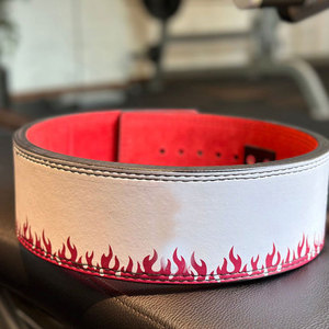 Cinturón de Cuero Vacuno Personalizado de Alta Calidad, Resistente, para Entrenamiento Físico, con Diseño Impreso - Product Image 1
