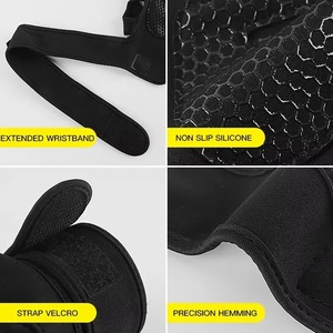 2026 Customized Neoprene Non-Slip Fingerless Half Finger Gym <b>Gloves</b> for <b>Weight</b> Lifting Workout Fitness Unisex - Product Image 5