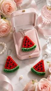 Premium Eco-Friendly Classic Embroidery Beaded Handcrafted Seed Bead Floral <b>Keychain</b> Key Holder Purse Charm Fashion Accessory - Product Image 2