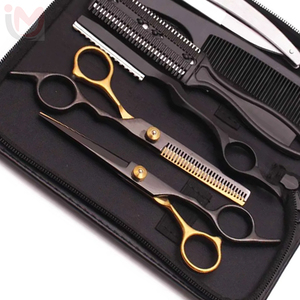 Professional Hair Styling Tools <b>Set</b> with Stainless Steel Scissors Comb Thinning Shears for <b>Barber</b> Salon Home Use - Product Image 3