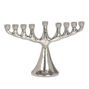 Ménorah de Luxe Faite à la Main en Aluminium, Meilleure Vente, Conçue pour l'Affichage des Fêtes Religieuses, Cadeau Élégant pour Collections et Décoration Intérieure - Product Image 4