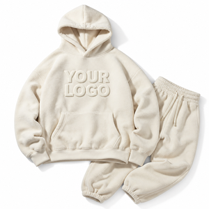 Conjunto de Chándal de Forro Polar Cálido para Hombre, Sudadera y Pantalones Jogger de Invierno, Ropa Deportiva Personalizada, OEM ODM, Venta al por Mayor de Fábrica - Product Image 3
