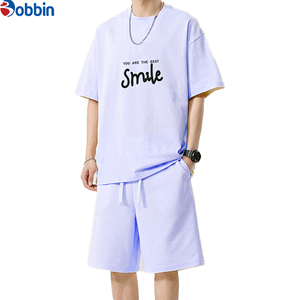 BOBBIN INDUSTRIES Conjunto de Camiseta y Pantalones Deportivos Unisex de Felpa, Estilo Urbano, para Verano - Product Image 5