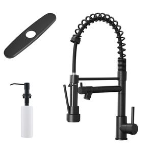 Rubinetto da Cucina Monocomando in Acciaio Inox 304 con Doccetta Estraibile a 2 Modalità e Dispenser di Sapone Integrato - Product Image 1