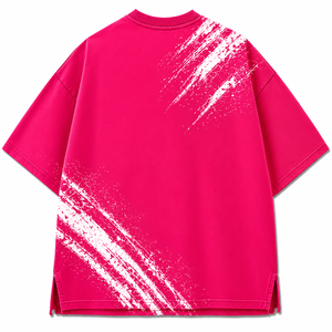 T-shirt streetwear surdimensionné de qualité supérieure, broderie personnalisée, tee-shirt graphique, fabricant de vêtements personnalisés - Product Image 2