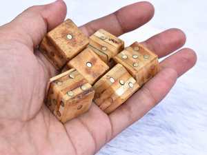 Hand Crafted Custom Designed 4-Side Buffalo Bone <b>Dice</b> Polished Animal Luxury Style Gaming <b>Dice</b> With Size 16mm at low Price - Product Image 3