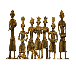 Elegante Estatua de Pareja Bailando, Acabado Antiguo, Fundición de Aluminio, Metal Pulido Moderno, Decoración para el Hogar, Adorno para Sala de Estar - Product Image 1