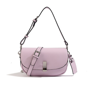 For PU Women's Crossbody <b>Bag</b> with Detachable Strap Minimalist Design Zipper Closure Anti-Theft <b>Computer</b> Interlayer - Product Image 1