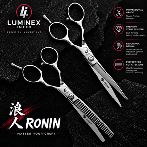 NYBL-55 5.5inch Straight <b>Left</b>-<b>handed</b> <b>Scissors</b> JAPAN 440C Sharp 58-59HRC Hardness Stainless Steel Handle Barber Shears Hair 28 - Product Image 2