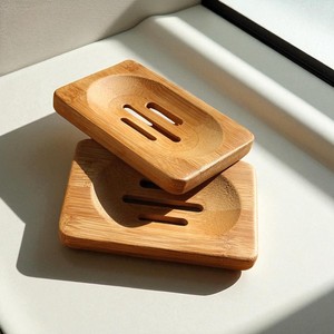Porte-savon en bois d'acacia avec drainage - Accessoires de salle de bain en bois faits à la main en gros - Product Image 5