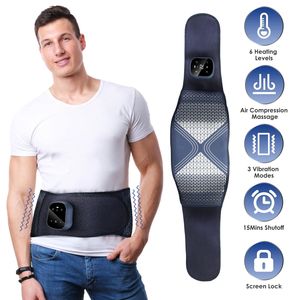 Massaggiatore Lombare Senza Fili con Cuscinetto Riscaldante, Compressione d'Aria e Vibrazione in Materiale PU per Alleviare il Dolore a Corpo, Vita, Pancia, Spalle e Schiena - Product Image 2