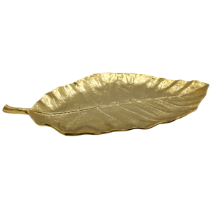 Vajilla Moderna Hecha a Mano, Bandeja de Aluminio Fundido con Forma de Hoja para Servir en Eventos y Restaurantes, Personalizable - Product Image 3