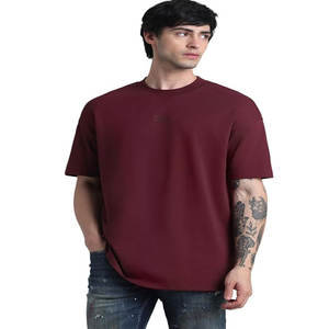 Camiseta Vintage de Manga Corta para Hombre, 260g, Algodón Lavado, Oversize, Hombros Caídos, Media Manga, Personalizable con Logotipo, Unisex - Product Image 3