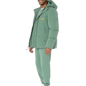 Chaqueta Acolchada con Capucha para Hombre, Material de Poliéster/Nailon, Impermeable y Ecológica, Ropa de Invierno con Logotipo Frontal - Product Image 3