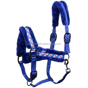 Kanpur-Cuello de cabeza ajustable de nailon, accesorio de pelo acolchado con cuello Halter, color azul - Product Image 1