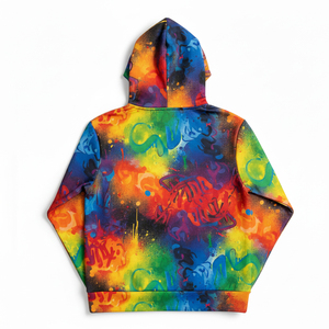 Sweat à capuche personnalisé sublimé, sans minimum de commande, impression intégrale, streetwear, développement de marque, fabricant de vêtements - Product Image 2