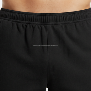 Shorts en molleton français personnalisés avec logo, pour hommes, unis, vierges, pour la gym, de haute qualité, 100 % coton, fabricant, vente en gros - Product Image 4