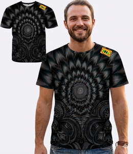 T-shirt personnalisable pour homme, imprimé par sublimation, 100% coton, grande taille, coupe ample, séchage rapide, écologique - Product Image 2