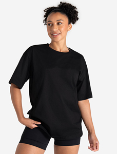 เสื้อยืดออกกำลังกายผ้าฝ้ายขายส่ง เสื้อแขนสั้นระบายอากาศสำหรับผู้หญิง เสื้อยืดโอเวอร์ไซส์สำหรับผู้หญิง - Product Image 4