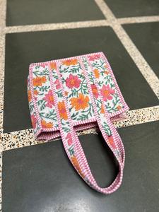 Bolsa de Mano Bordada para Damas de Honor, Acolchada y Personalizada, con Estampado de Bloques, Regalo Nupcial, Bolsa de Playa, Bolsa de Mano para Boda - Product Image 3