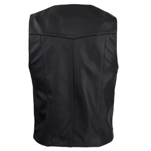 Gilet de motard en cuir véritable pour homme, vêtement de moto avec coupe confortable pour le quotidien - Product Image 2
