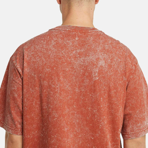 เสื้อยืดผู้ชายทำจากกรดซักได้สำหรับผู้ชายเสื้อยืดกันรอยยับวัสดุนิ่มดีไซน์ใหม่ล่าสุด - Product Image 4
