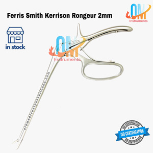 FERRIS-SMITH-KERRISON Instruments chirurgicaux orthopédiques Str Bite 8" Shaft 2mm`Perforateur osseux sphénoidien en acier inoxydable |   OldMed - Product Image 2
