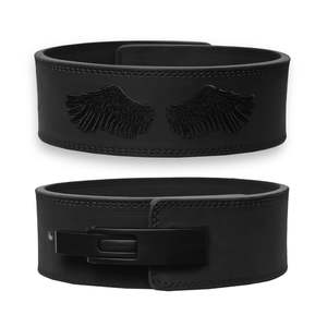 Ceinture de musculation en cuir de 13 mm d'épaisseur avec boucle à levier, imprimé crâne, pour bodybuilders et haltérophiles. - Product Image 2
