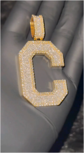 Joyería de Rapero Personalizada de Alta Calidad, Plata 925, Moissanita VVS, Colgante con Inicial de Letra, Estilo Hip Hop - Product Image 5