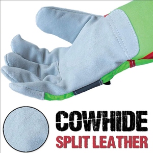 Guantes de Trabajo de Alta Visibilidad Reflect Pro Rigger, Guantes de Protección Industrial de Cuero Vacuno de Primera Calidad - Product Image 4