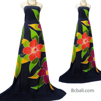 Harga Grosir Batik Sarung Rayon Motif Bunga Lukisan Tangan Kualitas Terbaik Ekspor Kasual Penutup Pakaian Renang Pakaian Pantai Langsung dari Bali Indonesia