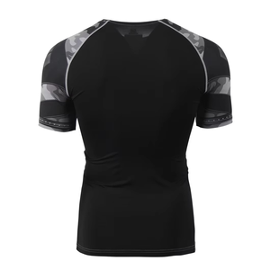 Running Hot Sale Polyester Running <b>Compression</b> <b>Shirts</b> for Men Half Sleeve Youth MMA Rashguard For Training - Product Image 2