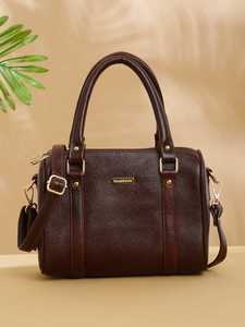 Sac fourre-tout décontracté en cuir véritable grande capacité avec fermeture éclair, bandoulière, style minimaliste, unisexe, usage quotidien, rivets tendance - Product Image 4