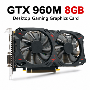 การ์ดจอ <span class=keywords><strong>GTX</strong></span> <span class=keywords><strong>960M</strong></span> 8GB DDR5 128Bit พัดลมคู่ รองรับ 4K สำหรับเล่นเกม PCI Express 3.0 X16 สำหรับคอมพิวเตอร์ตั้งโต๊ะ - Product Image 1