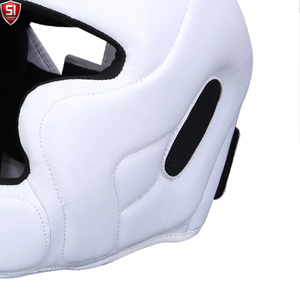 Protector de Cabeza para Boxeo, Cuero PU, Negro y Dorado, Protector Ligero para Sparring, Unisex para Adultos, Visera Única, Casco Deportivo Transpirable - Product Image 4