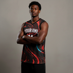 Camisetas de Baloncesto Sublimadas Personalizadas, Transpirables, con Nombre y Número, Unisex, Ropa Casual de Verano - Product Image 3