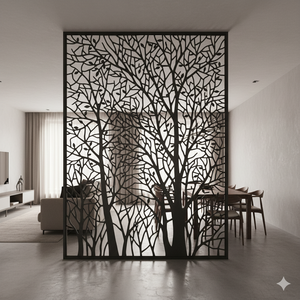 Puerta Batiente de Hierro con Diseño de Caballo en Vidrio Emplomado, Estilo Rústico, Recubrimiento en Polvo, Puerta de Patio Duradera - Product Image 4