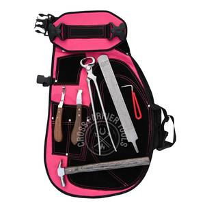 Kit complet d'outils de ferrage pour sabots de cheval : Marteau de ferrage, Râpe à sabots, Lime, Coupe-sabots de 15 pouces, Couteau à sabots à lame étroite et à boucle, et Pince de ramassage - Product Image 1