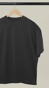 T-shirt oversize de mode urbaine, tissu bio de luxe, durable, doux, respirant, manches courtes, haut uni - Product Image 2