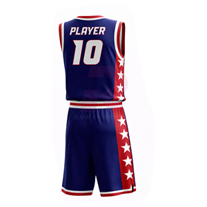 Uniforme de basket-ball respirant sur mesure, grande taille, 100% polyester, vêtements de sport anti-transpiration - Product Image 3