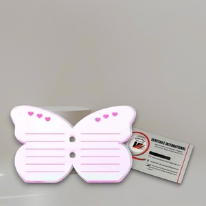 Herramienta de Belleza de Precisión con Punta de Mariposa y Corazón, Acrílico Sólido, Ecológica, Reutilizable, Libre de Crueldad, para Extensión de Pestañas - Product Image 1