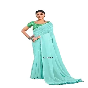 Excellent Quality Indian Traditional Wear Saree For Wedding Party Wear For Events From Indian Supplier party saree women