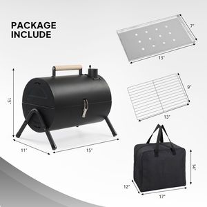 Griglia a Carbone Portatile a Due Lati, Barbecue da Tavolo per Campeggio, Giardino e Avventure all'Aperto - Product Image 5