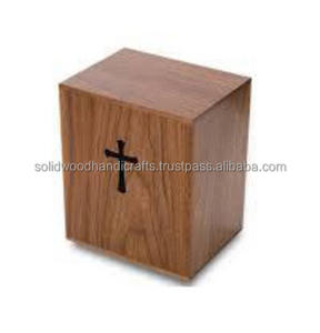 Nouveau design d'urnes funéraires en bois pour adultes urnes funéraires urnes funéraires taille personnalisée fournitures funéraires - Product Image 3